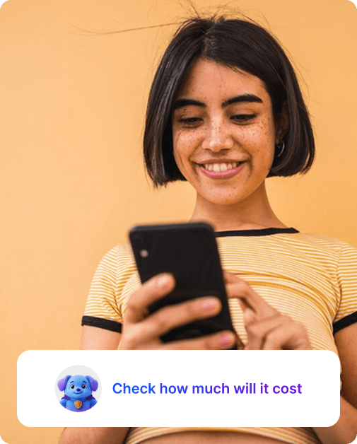 Customer checking how much warranty costs