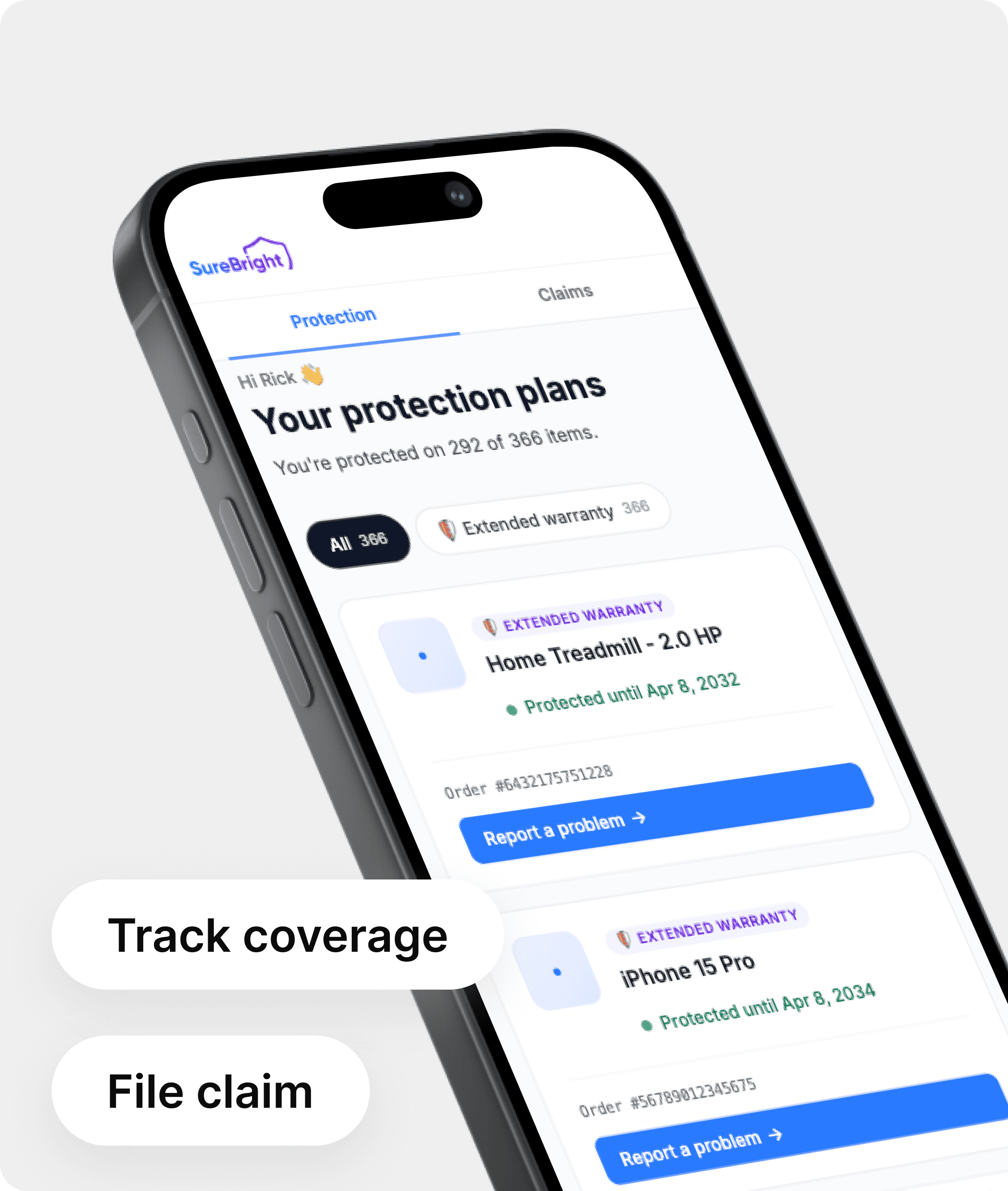 Warranty Vault phone preview